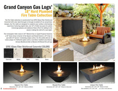 Grand Canyon Olympus ORECFT-603018 Rectangular Concrete Gas Fire Pit, 60x30-Inch