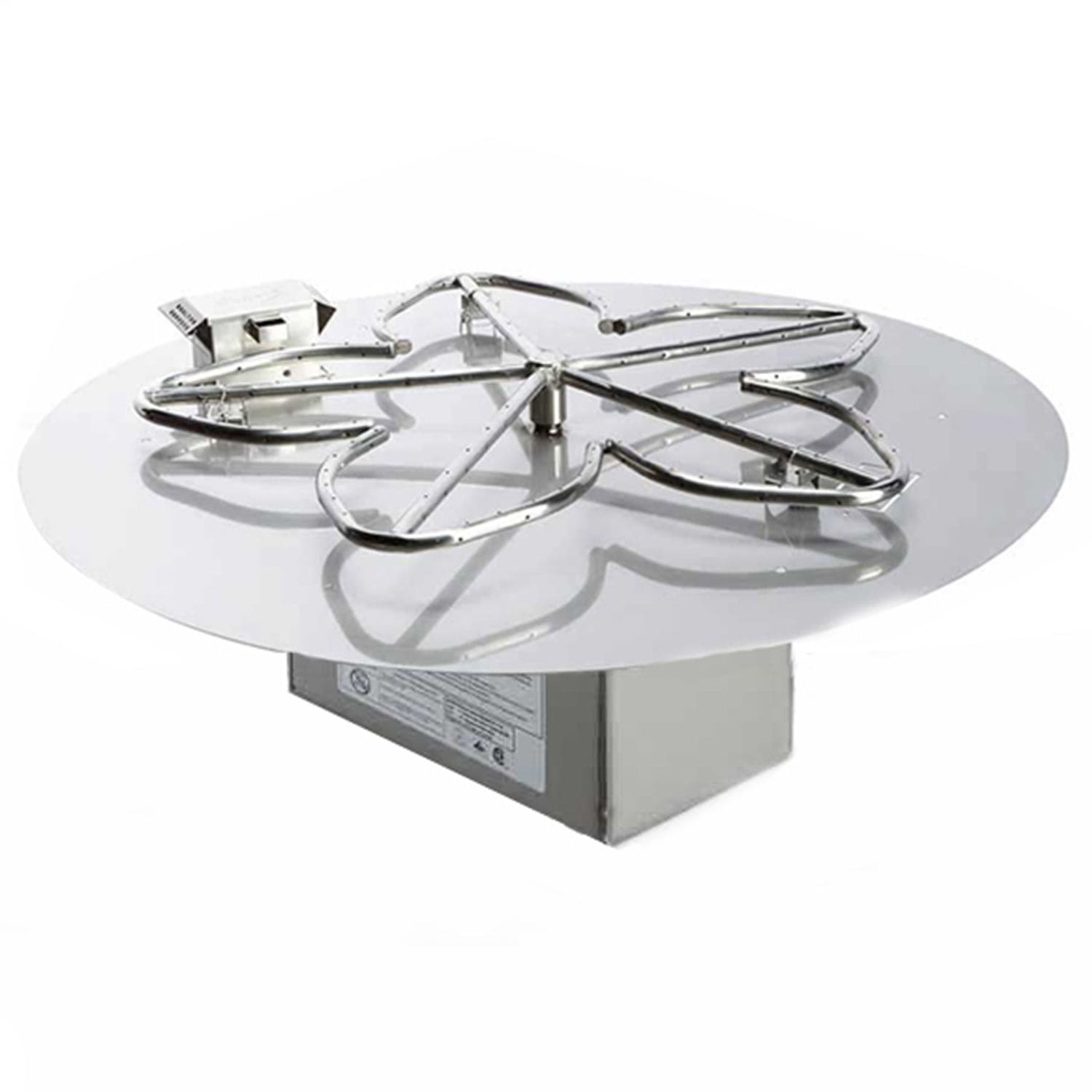 HPC Fire Standard Penta Burner with Round Flat Pan in White Background