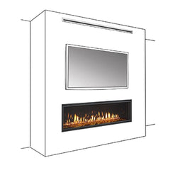 Majestic 48" Echelon II Linear Direct Vent Fireplace with IntelliFire Touch Ignition System