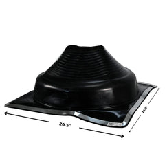 DuraVent DuraTech Universal Rubber Boot Flashing Kit for Raised Ridge Metal Roofs - URBAK