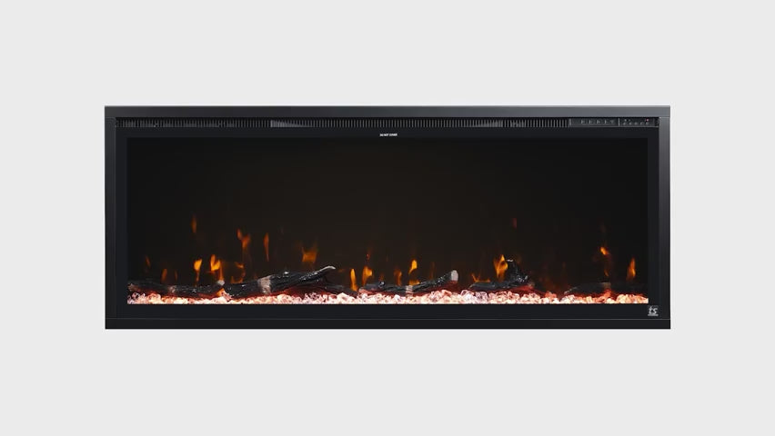 Touchstone 80069 50-Inch  Sideline Elite Smart WiFi-Enabled Electric Fireplace w/Alexa Built-in