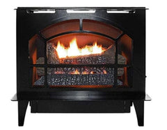 Buck Stove 26.5" Townsend II Steel Freestanding Vent-Free Gas Stove with Log Set