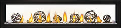 Napoleon LVX74 Luxuria See Clear Through Direct Vent Linear Gas Fireplace, 74-Inch, Electronic Ignition