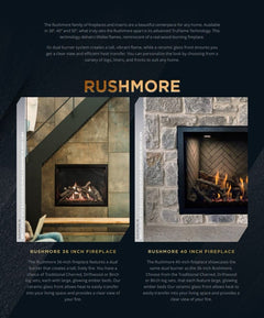Empire 36" Rushmore Clean-Face Direct Vent Gas Fireplace with TruFlame Technology