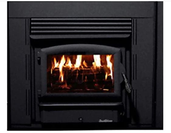 Buck Stove 20" Model ZC21 Zero Clearance Non-Catalytic Wood Burning Stove with Door and Blower