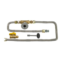 American Fire Glass Rectangular Flat Pan with All Weather Electronic Ignition System