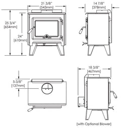 True North TN10 Freestanding Wood Burning Stove
