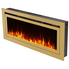 Touchstone 86275 50-Inch The Sideline Deluxe Gold Smart Electric Fireplace
