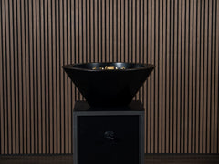 Warming Trends AON Metal Architectural Ascend Round Wok Metal Vessels w/ Crossfire Brass Burner