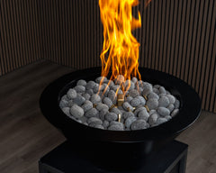 Warming Trends AON Metal Architectural Ascend Round Wok Metal Vessels w/ Crossfire Brass Burner