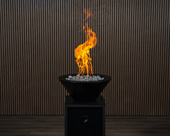 Warming Trends AON Metal Architectural Ascend Round Wok Metal Vessels w/ Crossfire Brass Burner