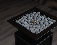 Warming Trends AON Metal Architectural Pinnacle Square Wok Metal Vessels w/ Crossfire Brass Burner