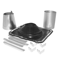 DuraVent DuraTech Universal Rubber Boot Flashing Kit for Raised Ridge Metal Roofs - URBAK
