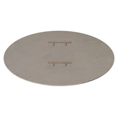 Warming Trends 38-inch Circular Aluminum Fire Pit Cover with White Background