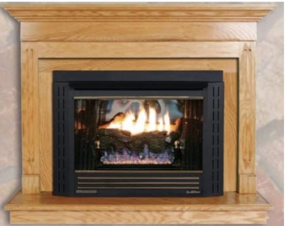 Buck Stove 34" Model 34 Contemporary Vent-Free Gas Stove with Variable Speed Blower