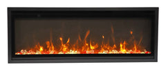 Remii WM-SLIM Extra Slim Indoor Only Electric Fireplace with Black Steel Surround