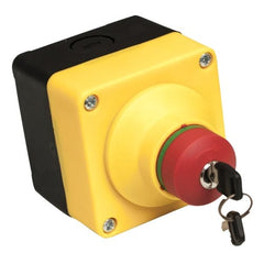 HPC Fire Commercial Emergency Stop with Lock Key in White Background