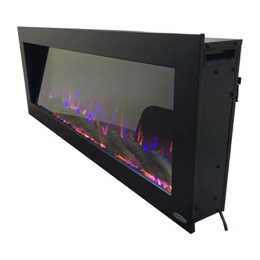 Touchstone 80017 50-Inch The Sideline Outdoor Recessed Wall Mounted Electric Fireplace (No Heat)
