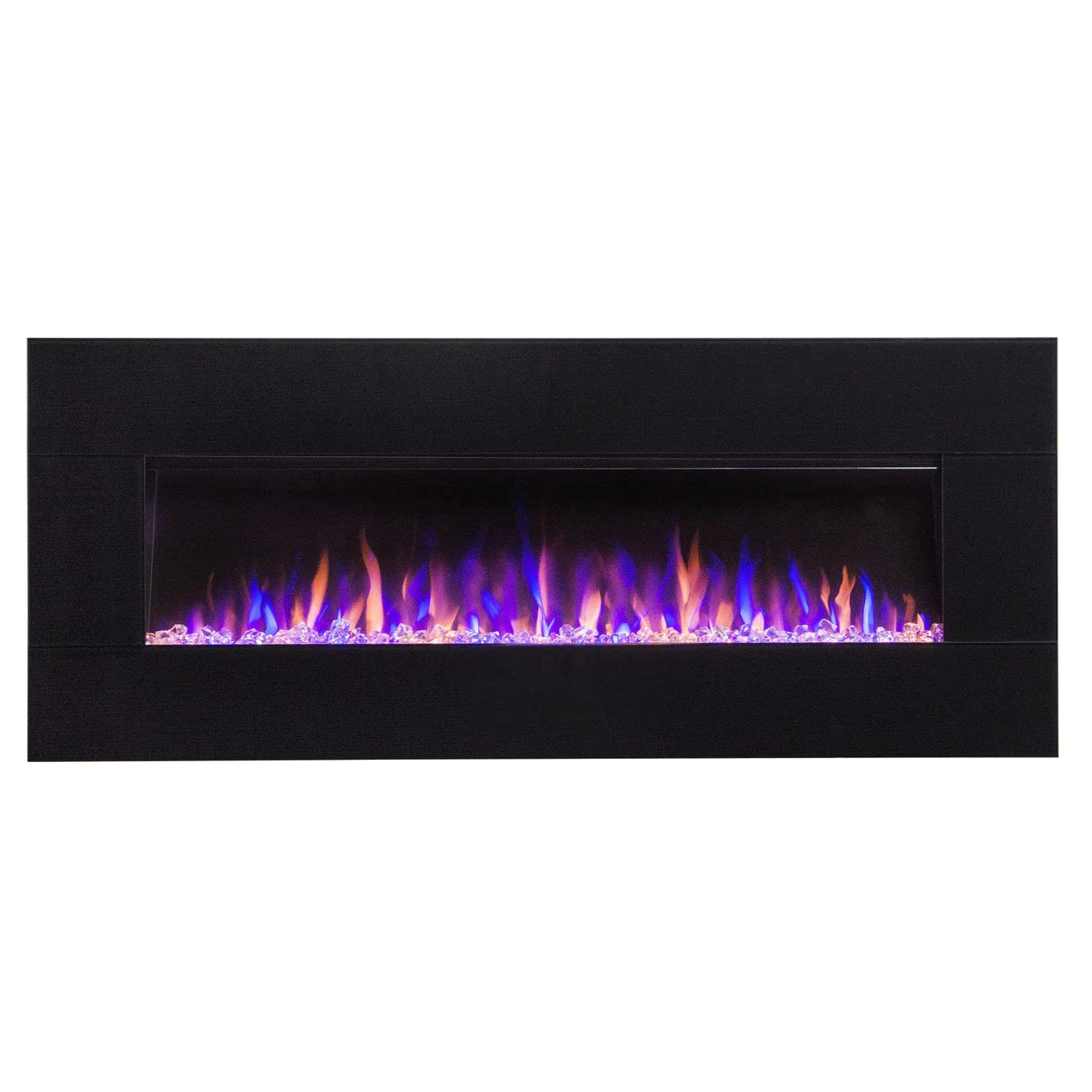 Touchstone 80035 AudioFlare Black Glass 50-Inch Recessed Electric Fireplace