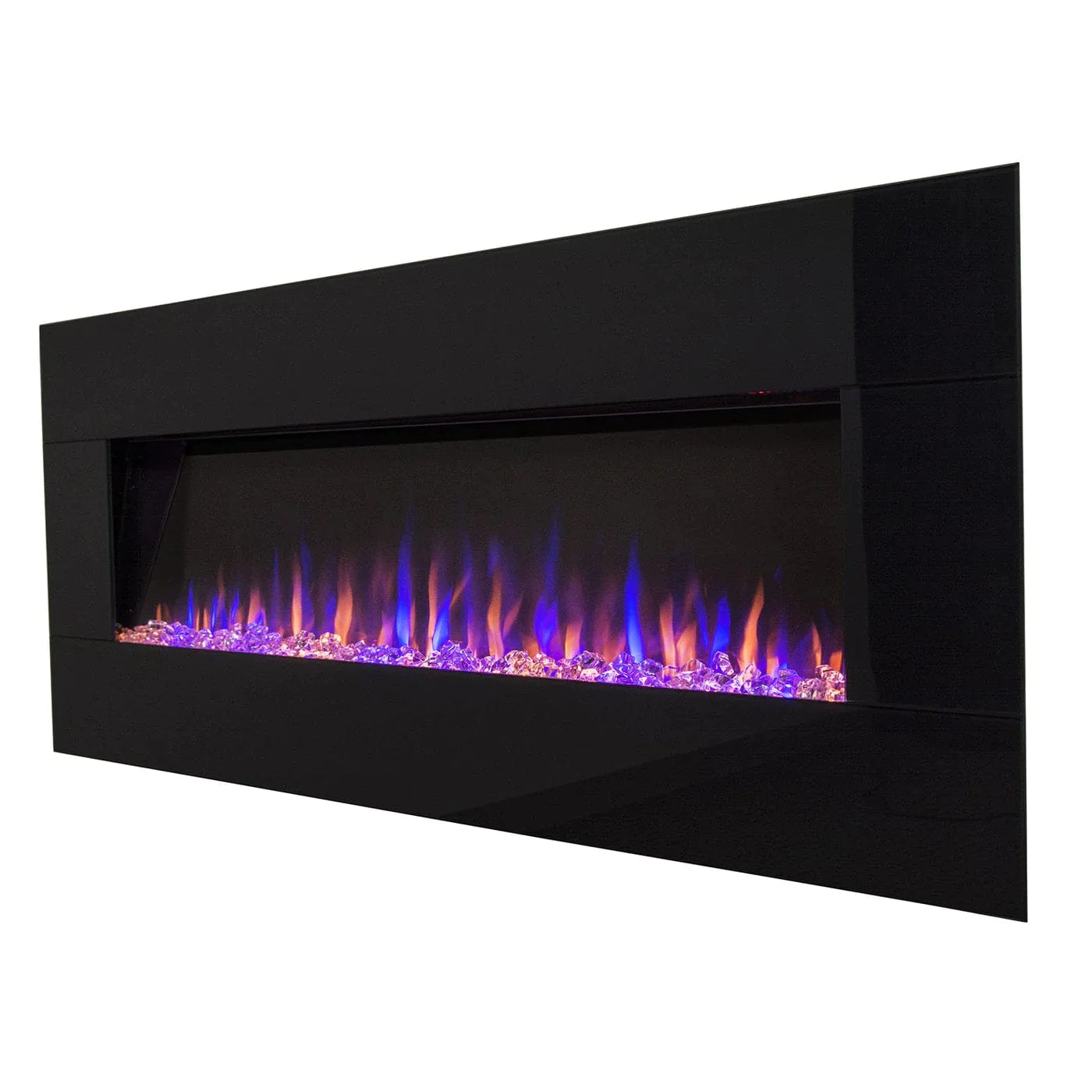 Touchstone 80035 AudioFlare Black Glass 50-Inch Recessed Electric Fireplace