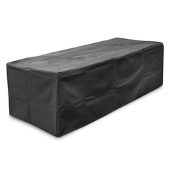 The Outdoor Plus 48x10-inch Rectangle Fire Pit Cover with White Background