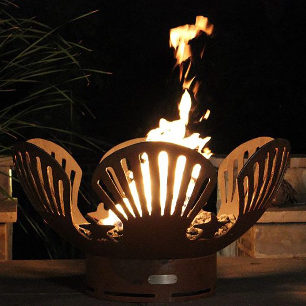 Fire Pit Art BB Barefoot Beach Gas Fire Pit with Penta 18-Inch Burner