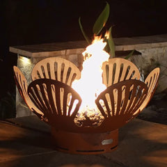 Fire Pit Art BB Barefoot Beach Gas Fire Pit with Penta 18-Inch Burner