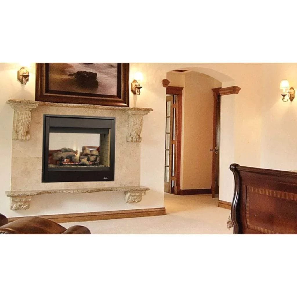 Superior BRT40STTMN Traditional B-Vent See-Through Gas Fireplace, 40-Inch, Millivolt Ignition, Natural Gas