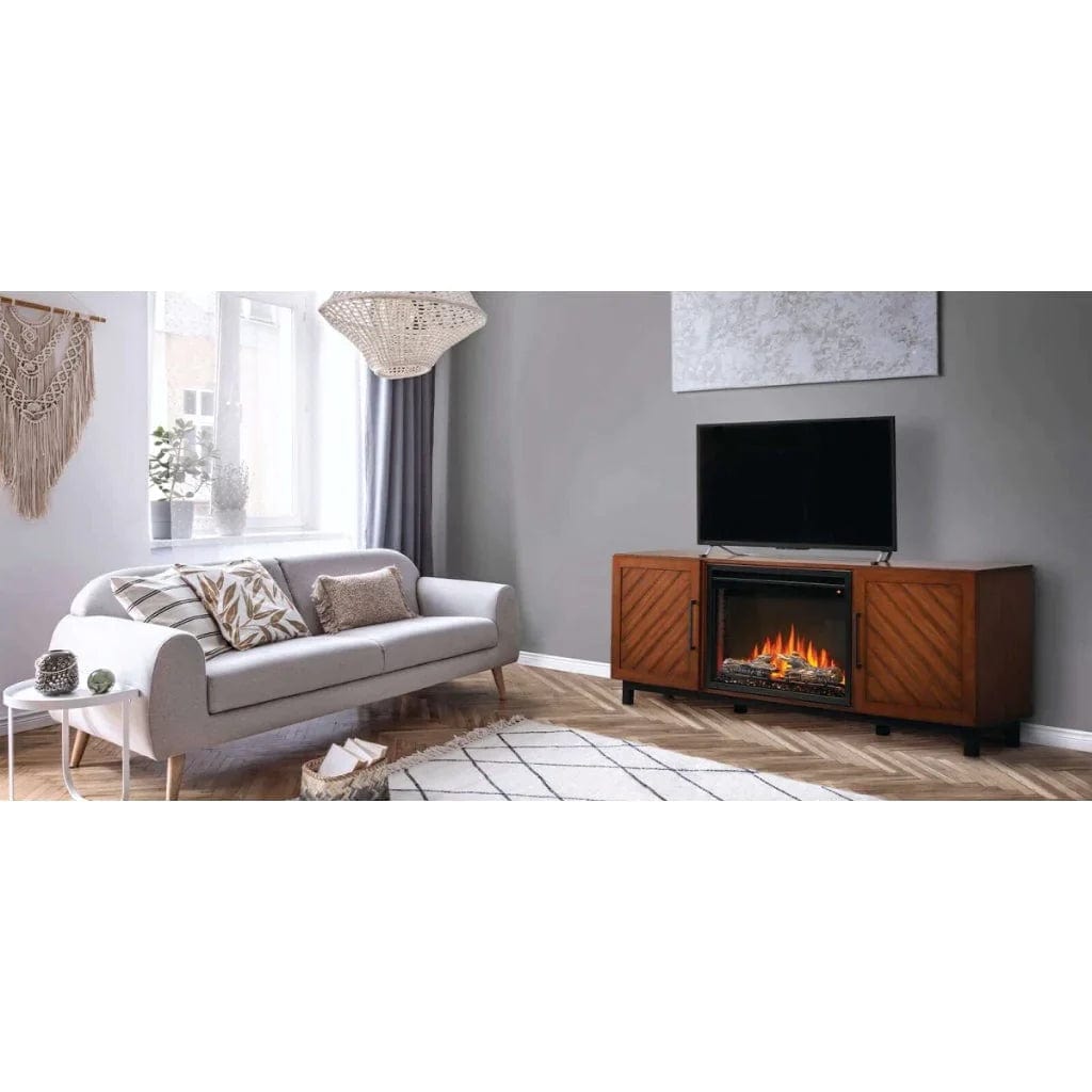 Napoleon NEFP26-3120WN Bella Electric Fireplace with 26-Inch Cineview Electric Firebox, 65-Inch