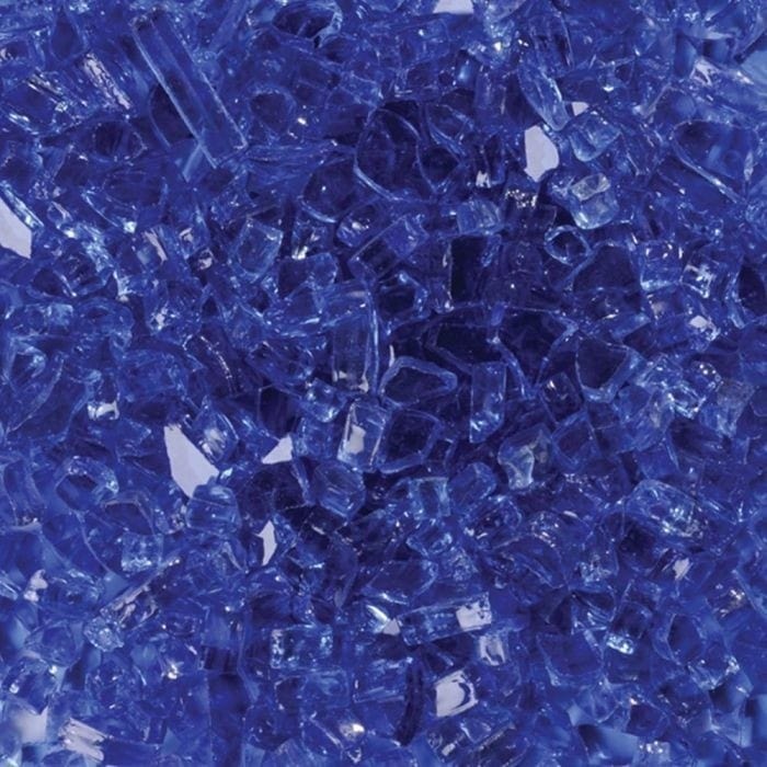Superior CRSHGL Decorative Fire Glass, 5-Pounds, Reflective Blue