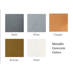 The Outdoor Plus Ameda Different Metallic Concrete Colors