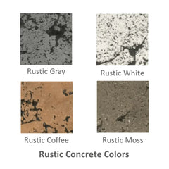 The Outdoor Plus Ameda Different Rustic Concrete Colors