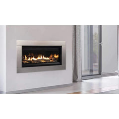 Superior DRL3500 Linear Direct Vent Gas Fireplace with Blower and Crushed Glass Media, Electronic Ignition, Natural Gas