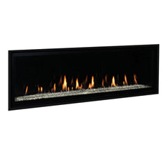 Superior DRL6060TEN-B Linear Direct Vent Gas Fireplace with Remote and Crushed Glass Media, 60-Inch, Electronic Ignition, Natural Gas
