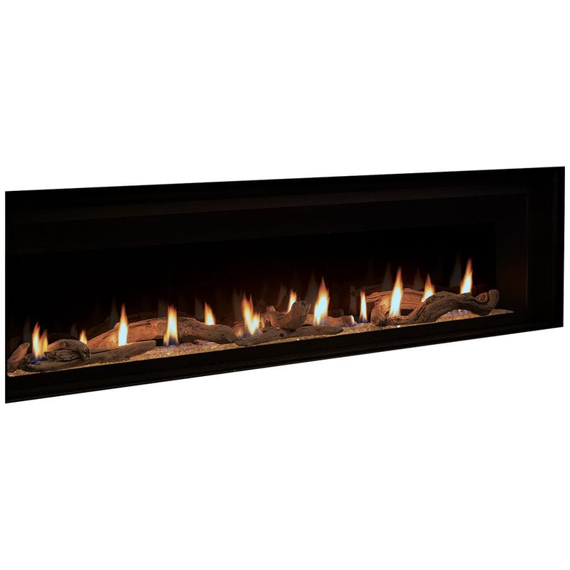 Superior DRL6072TEN Linear Direct Vent Gas Fireplace with Remote and Crushed Glass Media, 72-Inch, Electronic Ignition, Natural Gas