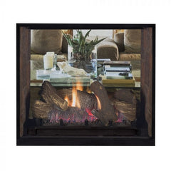 Superior DRT63ST Traditional Direct Vent See Clear Through Gas Fireplace with Remote and Oak Log Set, 40-Inch, Natural Gas