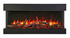 Remii BAY-SLIM Series 3 Sided Glass Electric Fireplace