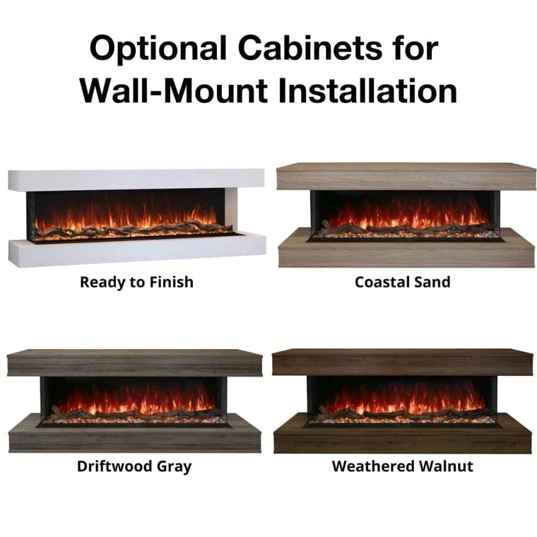 Modern Flames Built in Electric Fireplace with Different Optional Cabinets for Wall-Mount Installation