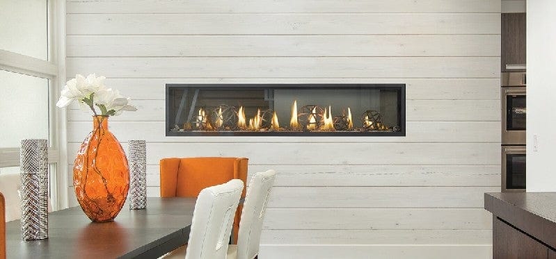 Napoleon LVX38N2X-1 Luxuria See-Through Direct Vent Linear Gas Fireplace, 53-Inch, Electronic Ignition, Natural Gas
