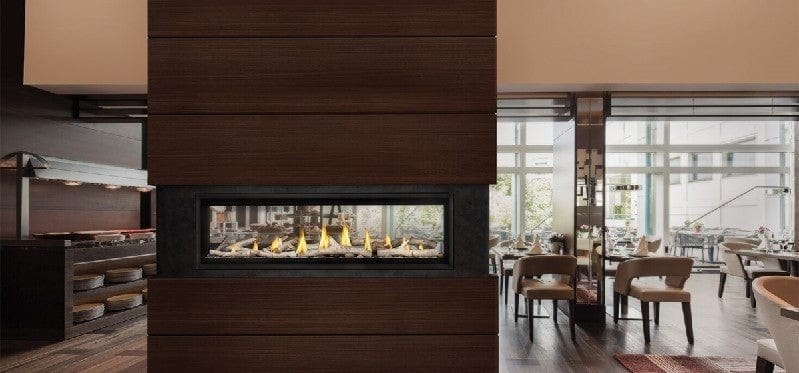 Napoleon LVX50N2X-1 Luxuria See Clear Through Direct Vent Linear Gas Fireplace, 50-Inch, Electronic Ignition