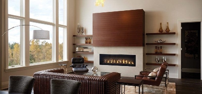 Napoleon LVX50NX-1 Luxuria Single Sided Direct Vent Linear Gas Fireplace, 65-Inch, Electronic Ignition, Natural Gas