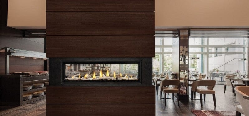 Napoleon LVX74 Luxuria See Clear Through Direct Vent Linear Gas Fireplace, 89-Inch, Electronic Ignition