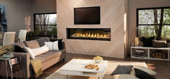 Napoleon LVX74 Luxuria Single-Sided Direct Vent Linear Gas Fireplace, 89-Inch, Electronic Ignition
