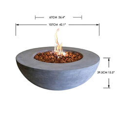 Elementi OFG101 42-Inch Lunar Bowl Fire Table