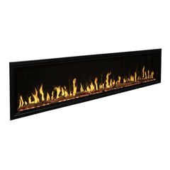 Modern Flames 100-inch Orion Slim Heliovision Fireplace with White Background