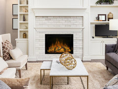 Modern Flames 42" Redstone Traditional Fireplace Install in the Living Area with White Wall