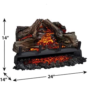 Napoleon NEFI24H Electric Log Set Insert for Woodland Series Fireplace, 24-Inch