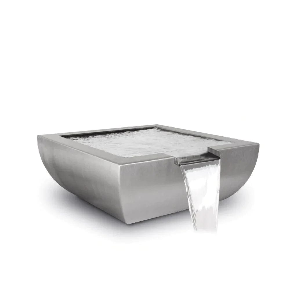 The Outdoor Plus Avalon Water Stainless Steel Bowl with White Background