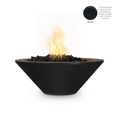 The Outdoor Plus Cazo Fire Bowl Black Finish with White Background