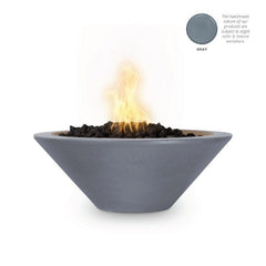 The Outdoor Plus Cazo Fire Bowl Grey Finish with White Background